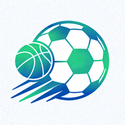 看球网官方logo - 橙色足球与篮球组合图案